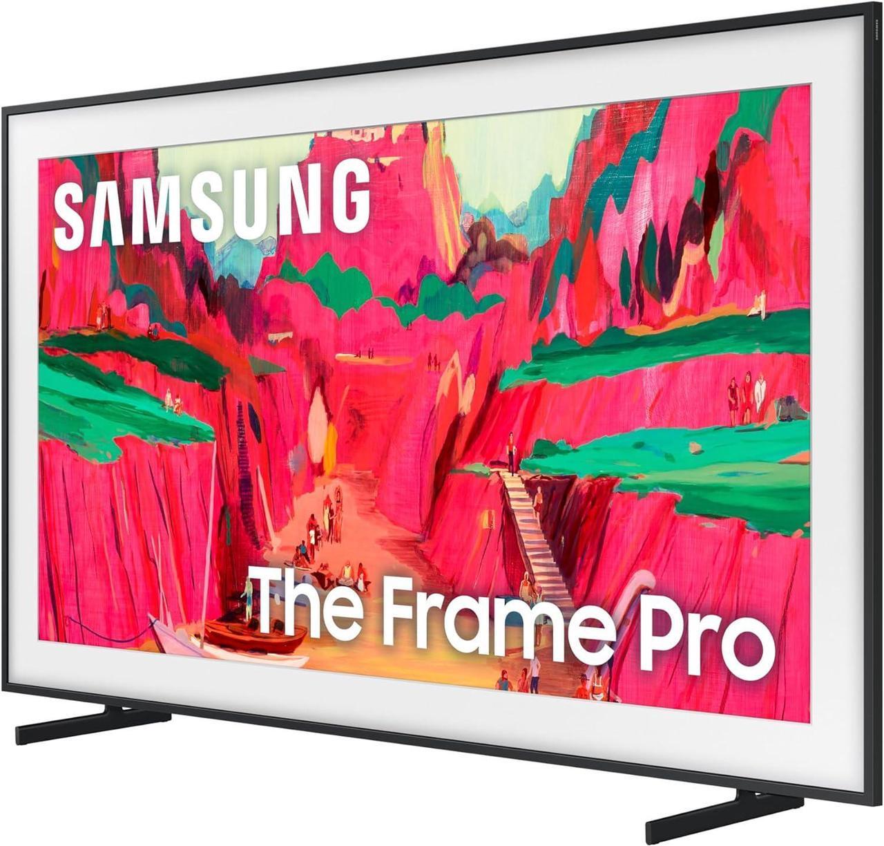 Alt view image 3 of 7 - Samsung QN85LS03FWFXZA 85 Inch The Frame Wireless 4K Neo QLED TV with 3 Year Amber Protection Plan (2025)