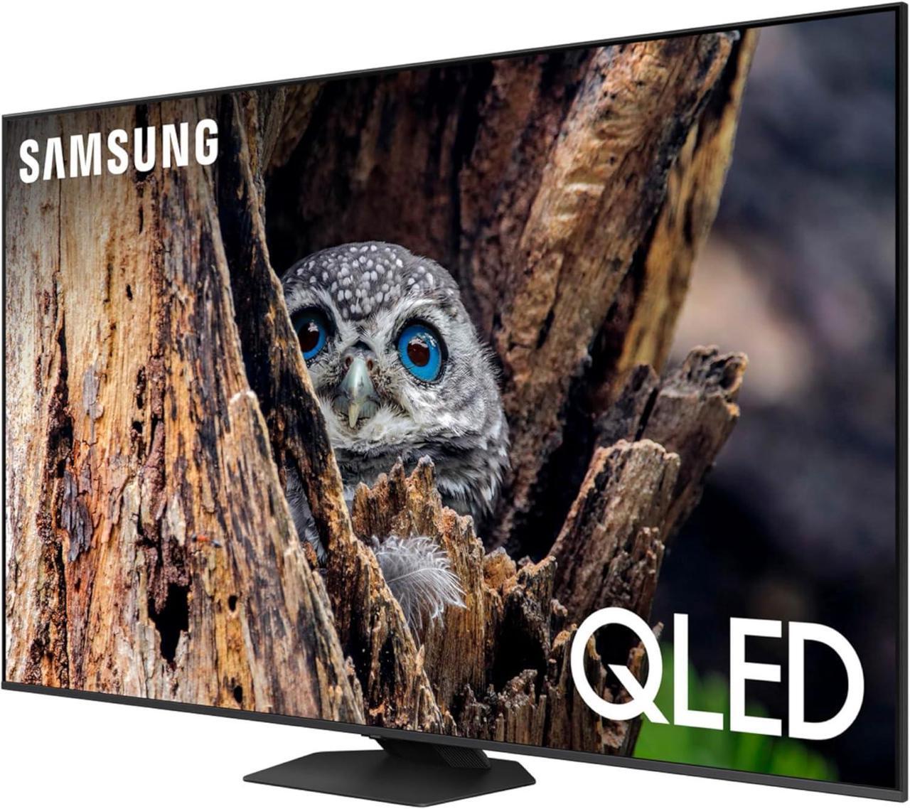 Alt view image 3 of 7 - Samsung QN85Q80DDFXZA 85 Inch QLED 4K Smart TV with Dolby Atmos and OTS Lite with a Samsung HW-Q990F Q Series Soundbar 11.1.4 Ch Subwoofer with Rear Speakers (2025)