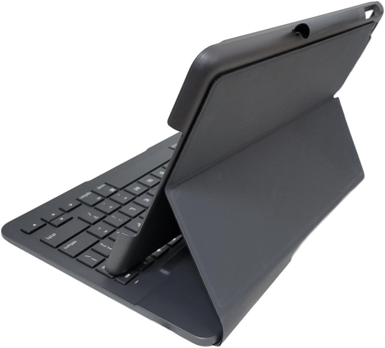 Alt view image 3 of 12 - Logitech Slim Folio Keyboard Case for Apple iPad 7th & 8th Gen 10.2" 920-009473