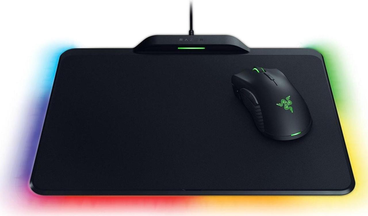 Alt view image 2 of 15 - RAZER Mamba Gaming Mouse + Firefly Gaming Mouse Pad with HYPErFLUX Wireless Power Technology - Black