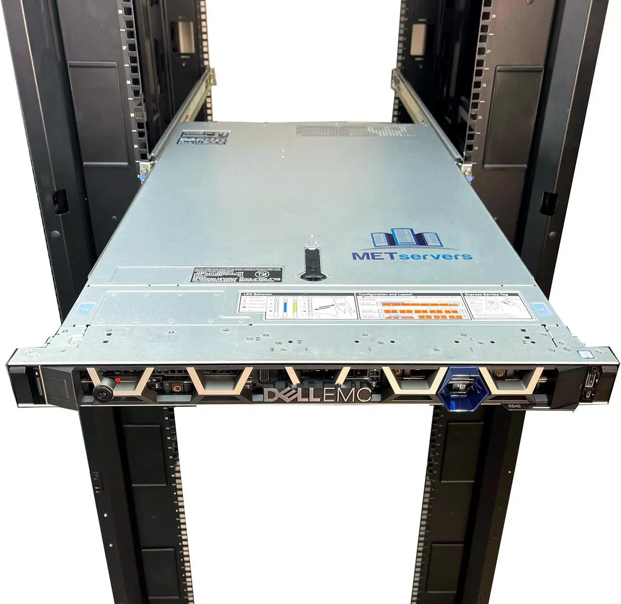 Main image of Dell PowerEdge R640 10 NVMe Bay SFF 1U Server, 2x Intel Xeon Gold 6130 2.1GHz 16C CPU, 384GB (12 x 32GB) DDR4 RDIMM, H330, 10x 15.36TB NVMe SSD, X520/i350 NDC, Rails Included, 8x5xNBD 1YR Warranty