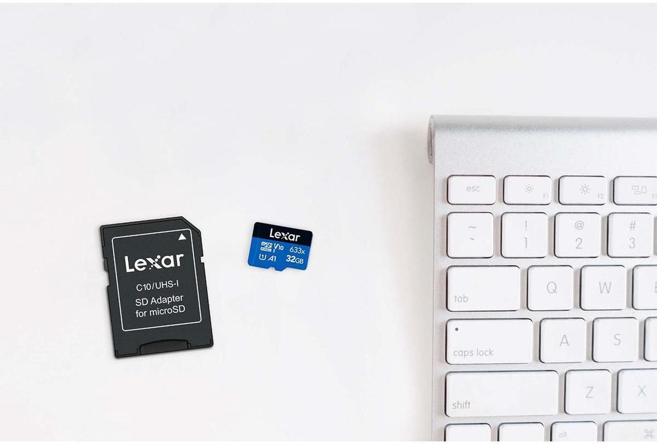 Alt view image 4 of 7 - Lexar BLUE 32GB UHS-I microSDHC Memory Card  + SD Card Wallet 5 pack