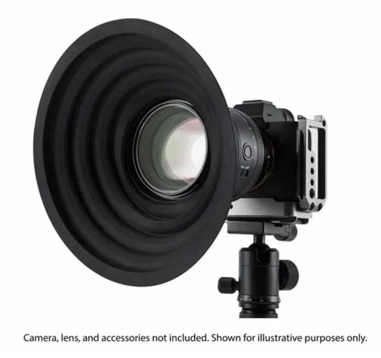 Alt view image 5 of 5 - Haida Silicone Lens Hood for 70 to 90mm Diameter Lens, Black, 3-Pack