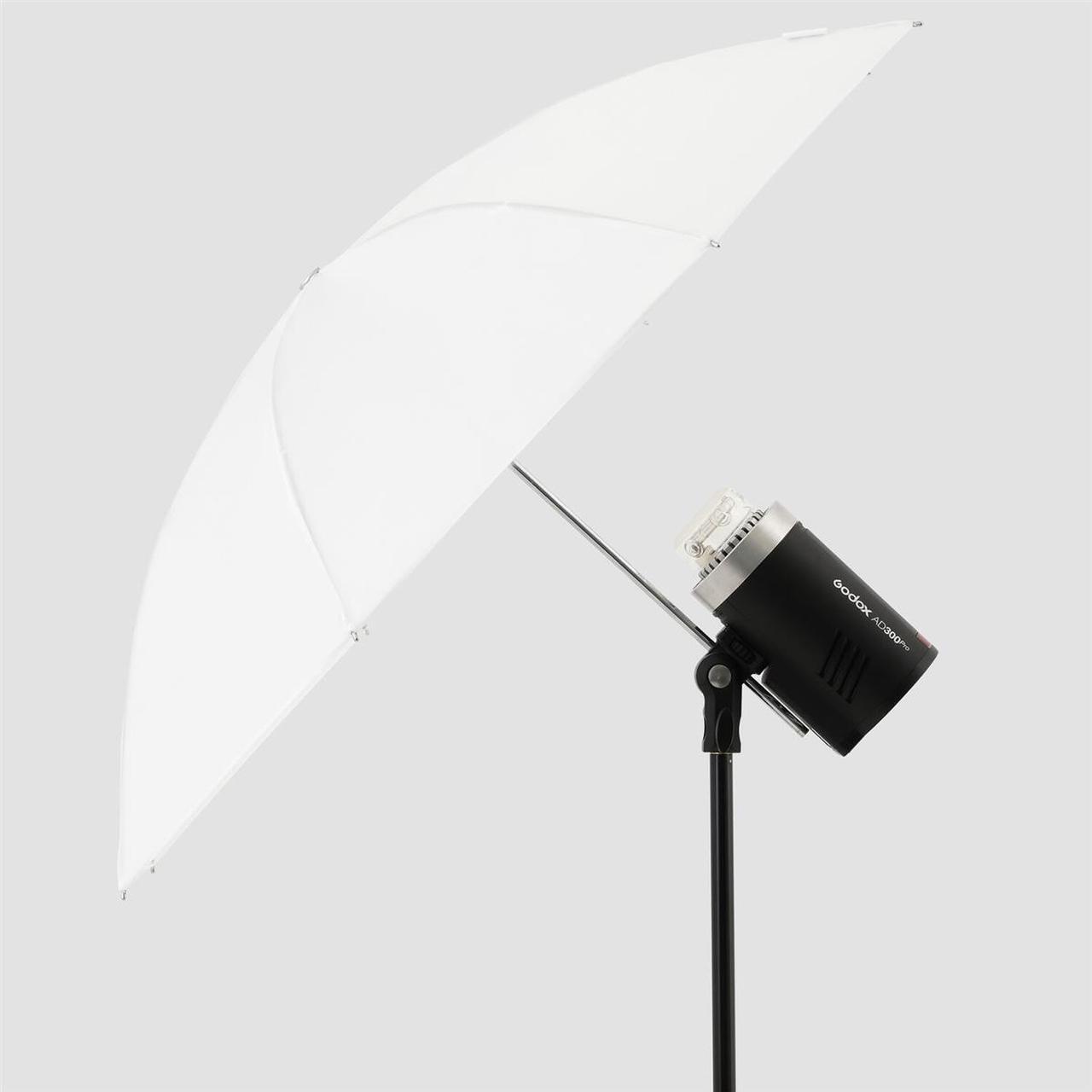 Alt view image 4 of 5 - Godox 33.5" Umbrella for AD300Pro Flash Head, Transparent #UBL-085T