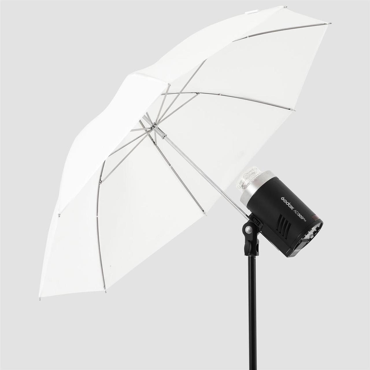 Alt view image 3 of 5 - Godox 33.5" Umbrella for AD300Pro Flash Head, Transparent #UBL-085T