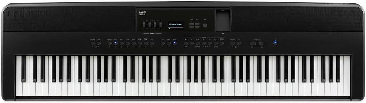 Alt view image 2 of 7 - Kawai ES920 88-Key Portable Digital Piano, Black with Stand, Pedal & Headphones