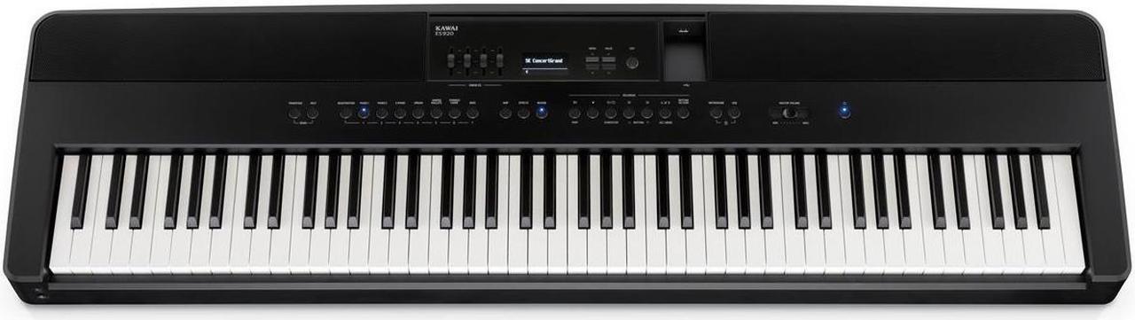 Alt view image 5 of 7 - Kawai ES920 88-Key Portable Digital Piano, Black with Stand, Pedal & Headphones