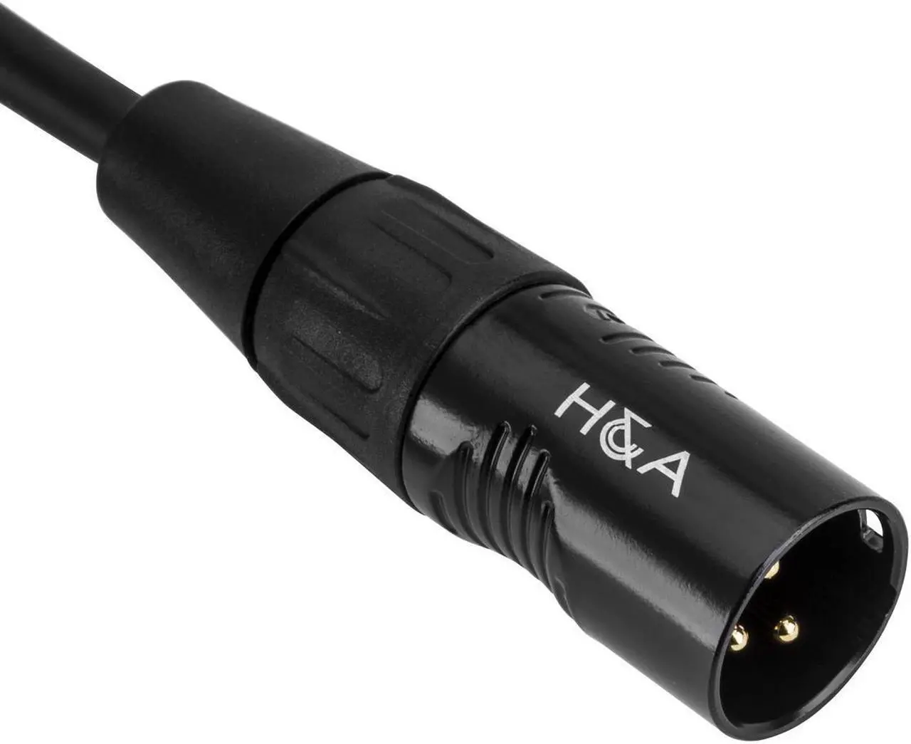 Alt view image 2 of 4 - H&A Elite Pro 3' XLR M to XLR F Microphone Cable with Rean Connectors #G-XMF-3