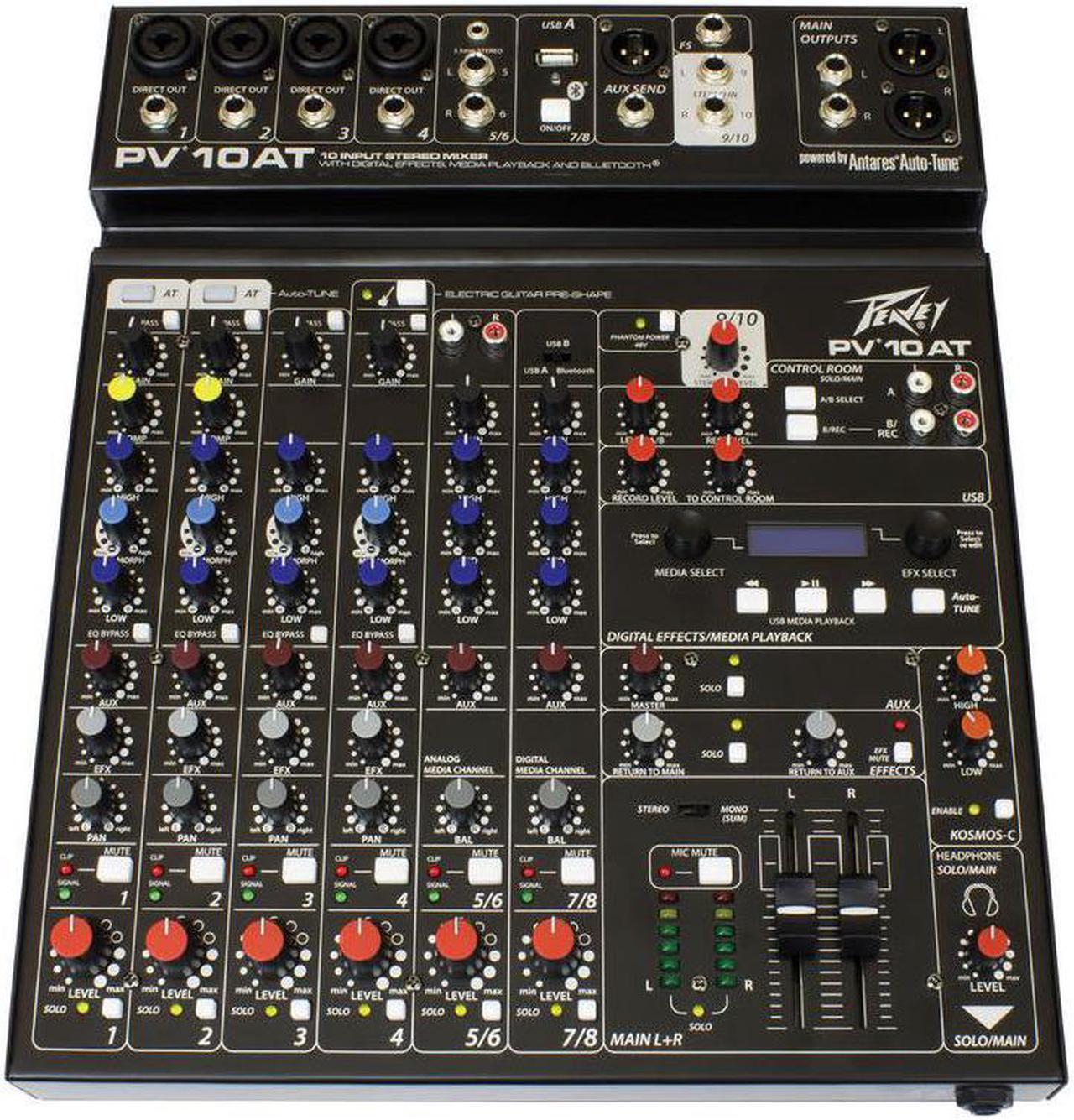 Alt view image 10 of 13 - Peavey PV 10 AT Mixer with Autotune