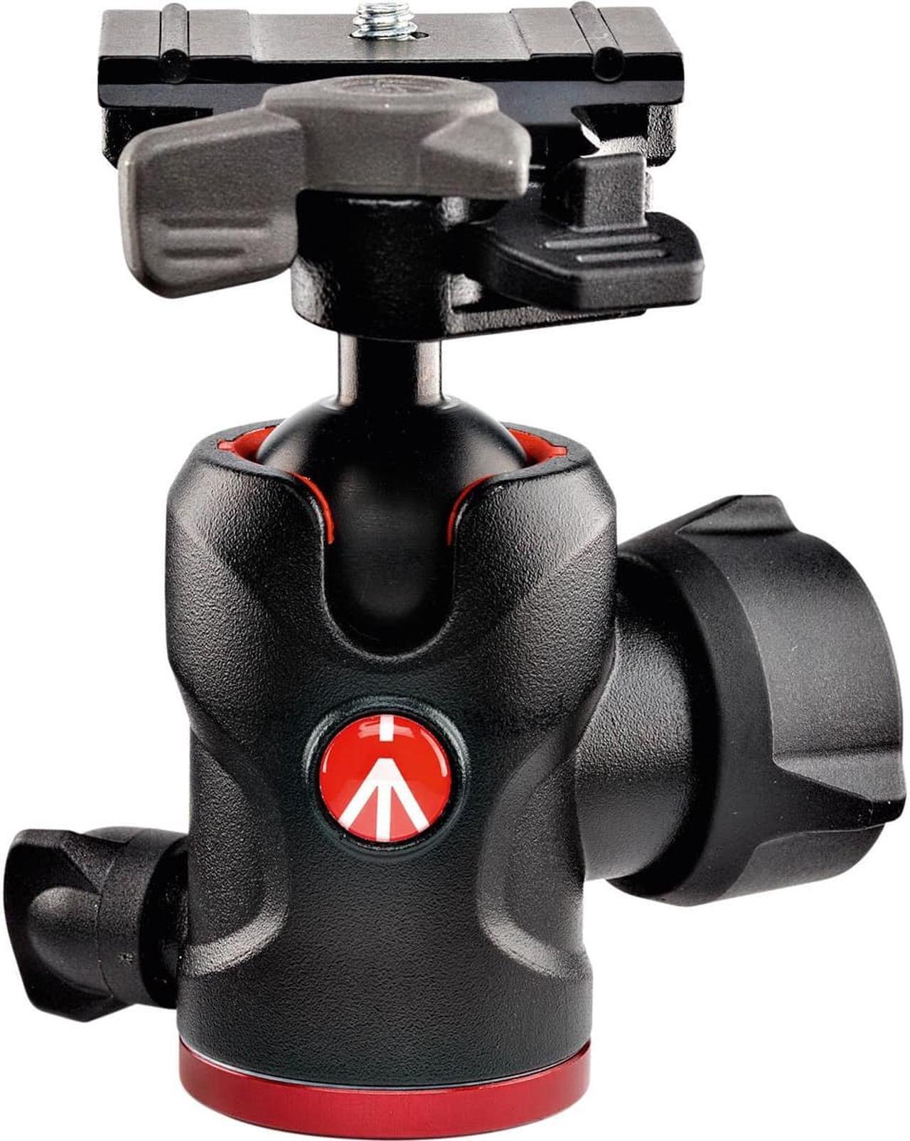 Alt view image 11 of 16 - Manfrotto 494 Aluminum Center Ball Head with 200PL-PRO Quick Release Plate, 3.9" Height, 17.6 lbs Capacity