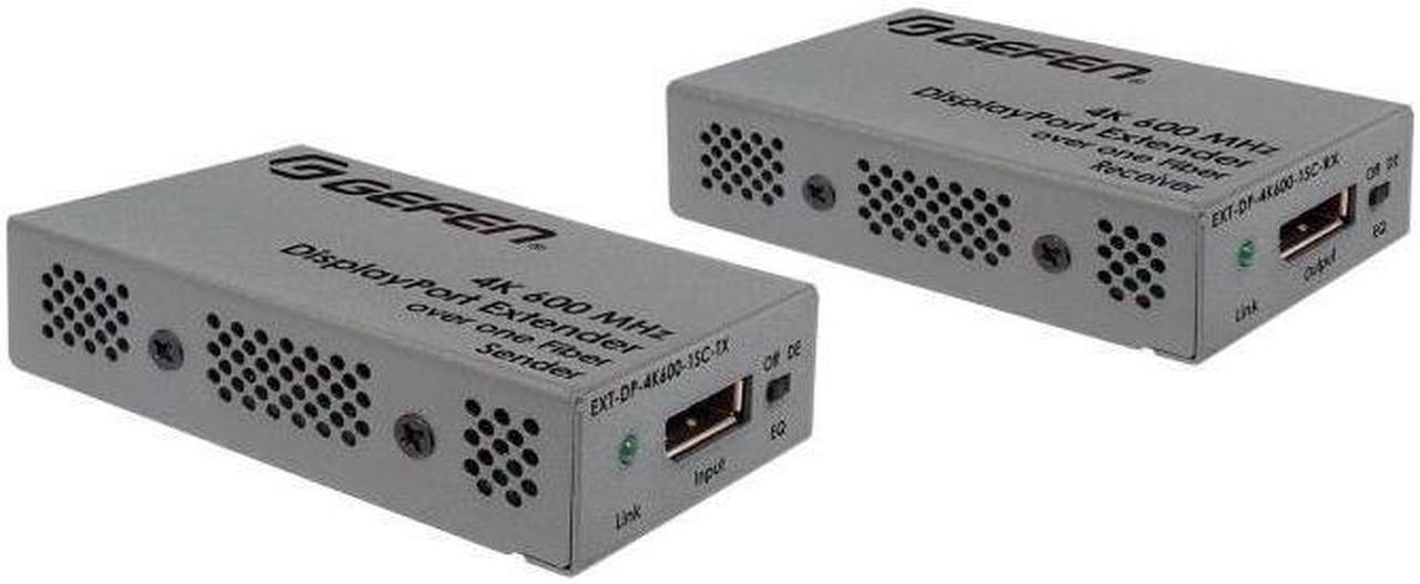 Alt view image 3 of 10 - Gefen 4K 600 MHz DisplayPort Extender over one SC-terminated fiber optic cable (EXT-DP-4K600-1SC)