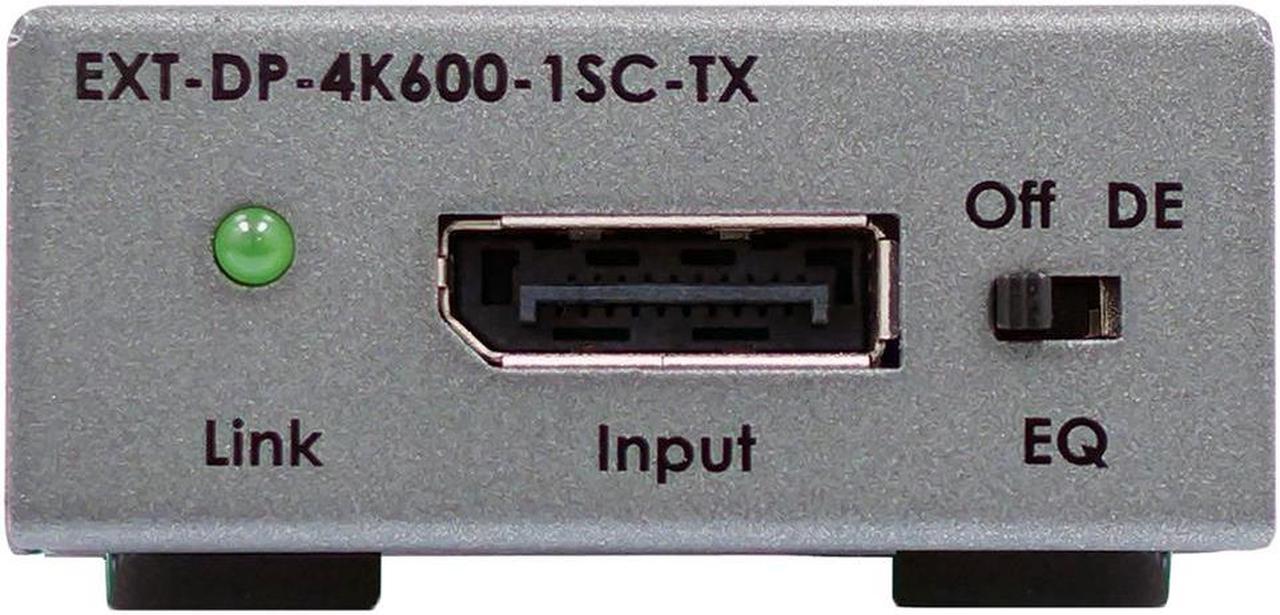 Alt view image 5 of 10 - Gefen 4K 600 MHz DisplayPort Extender over one SC-terminated fiber optic cable (EXT-DP-4K600-1SC)