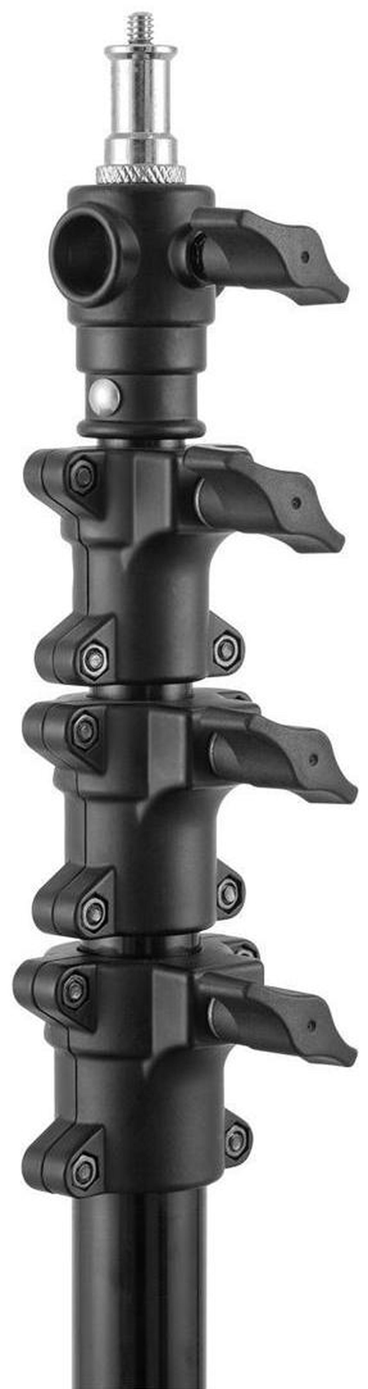 Alt view image 2 of 2 - Meking MZ Series Air-Cushioned Light Stand, (8' 4-Section - Black) #MZ-2400FP