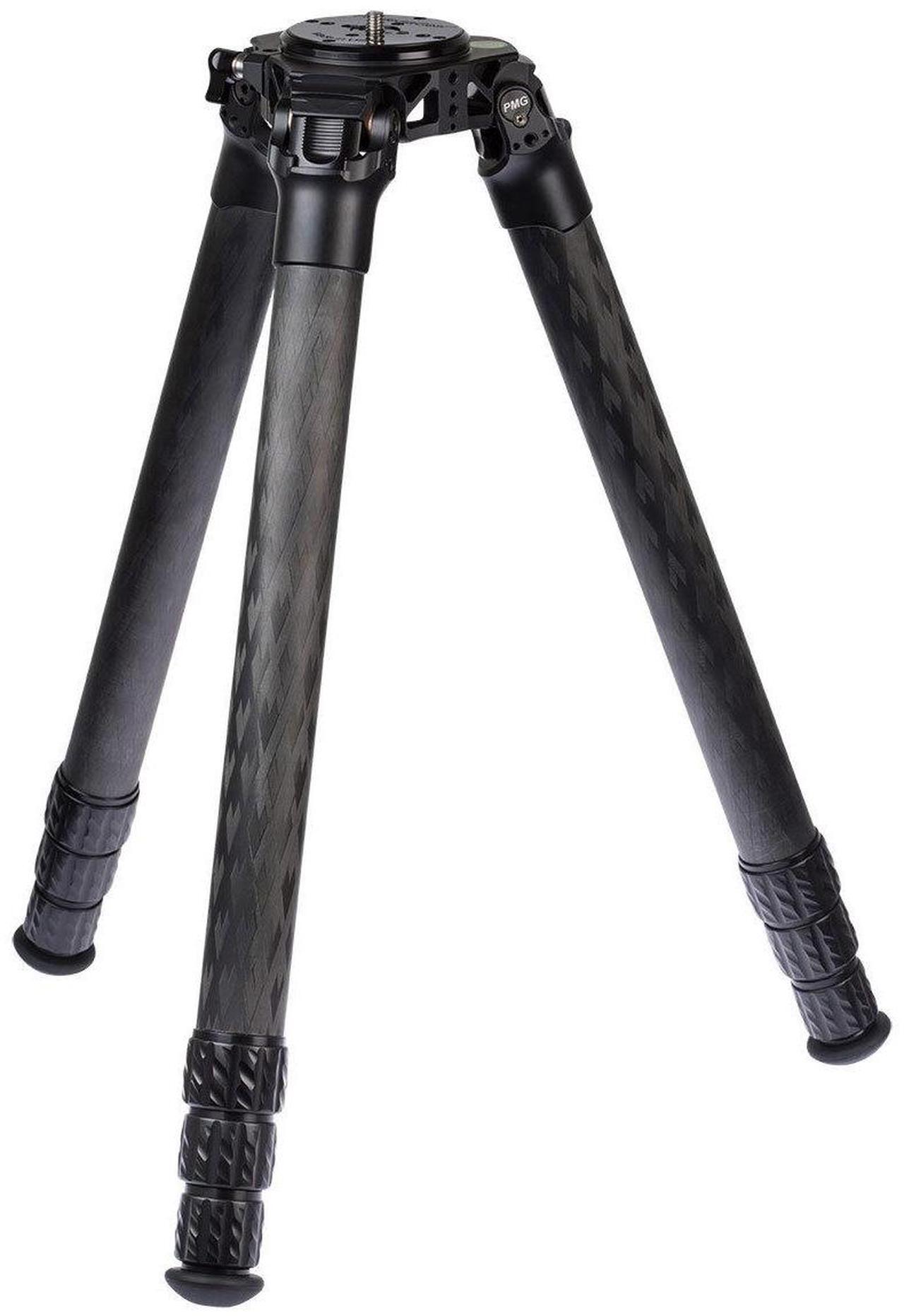 Alt view image 4 of 7 - ProMediaGear TR424 Pro-Stix 4-Section Carbon Fiber Tripod, 58" Max Height, Red