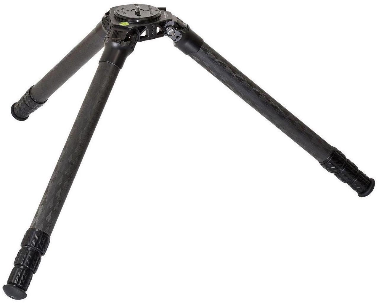 Alt view image 2 of 7 - ProMediaGear TR424 Pro-Stix 4-Section Carbon Fiber Tripod, 58" Max Height, Red