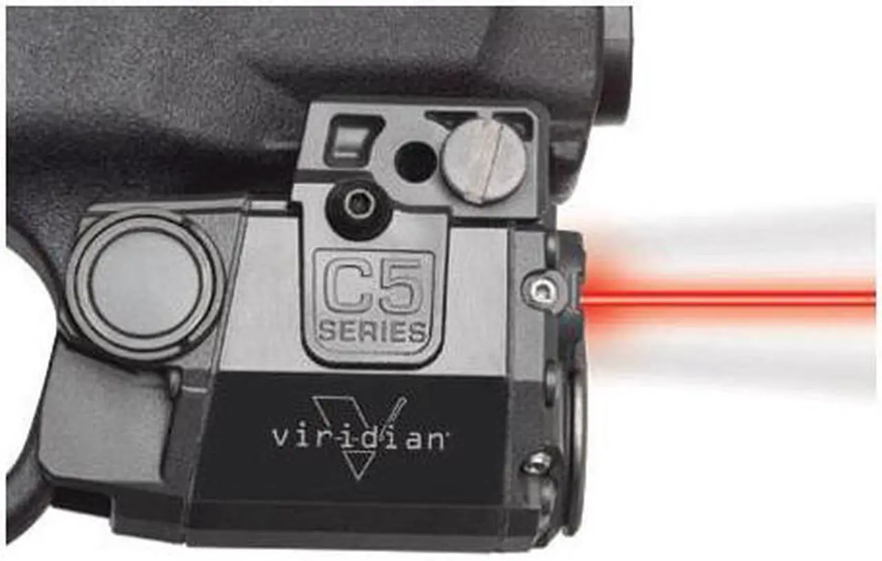 Alt view image 5 of 5 - Viridian C5L 1 Mile Range Handgun Laser Sight and Tactical Gun Light w/ Holster