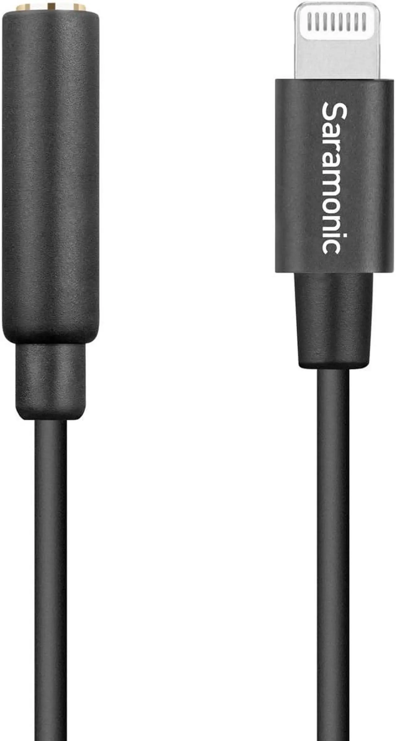 Alt view image 7 of 20 - Saramonic Apple Lightning to Female 3.5mm TRRS Audio Adapter Cable 3" SR-C2002