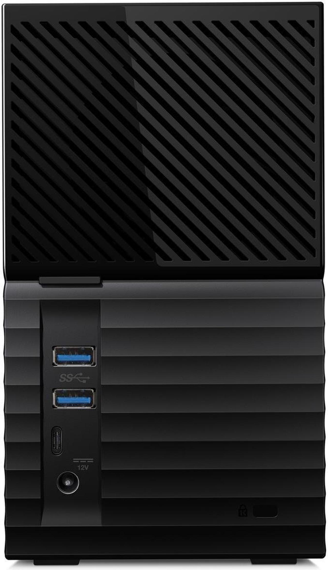 Alt view image 16 of 19 - WD 24TB My Book Duo Desktop RAID External Hard Drive 256-Bit AES Encryption - USB 3.2 Gen1 (WDBFBE0240JBK-NESN)