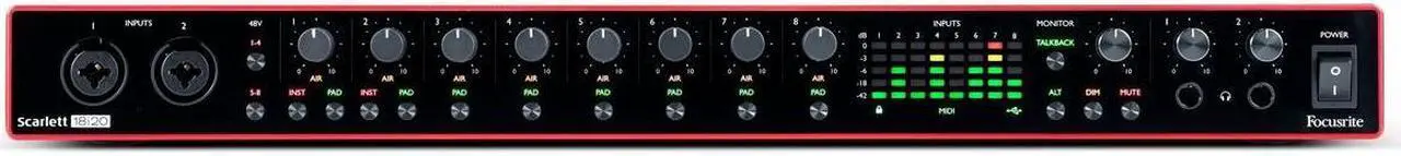 Alt view image 19 of 20 - Focusrite Scarlett 18i20 3rd Generation Audio Interface