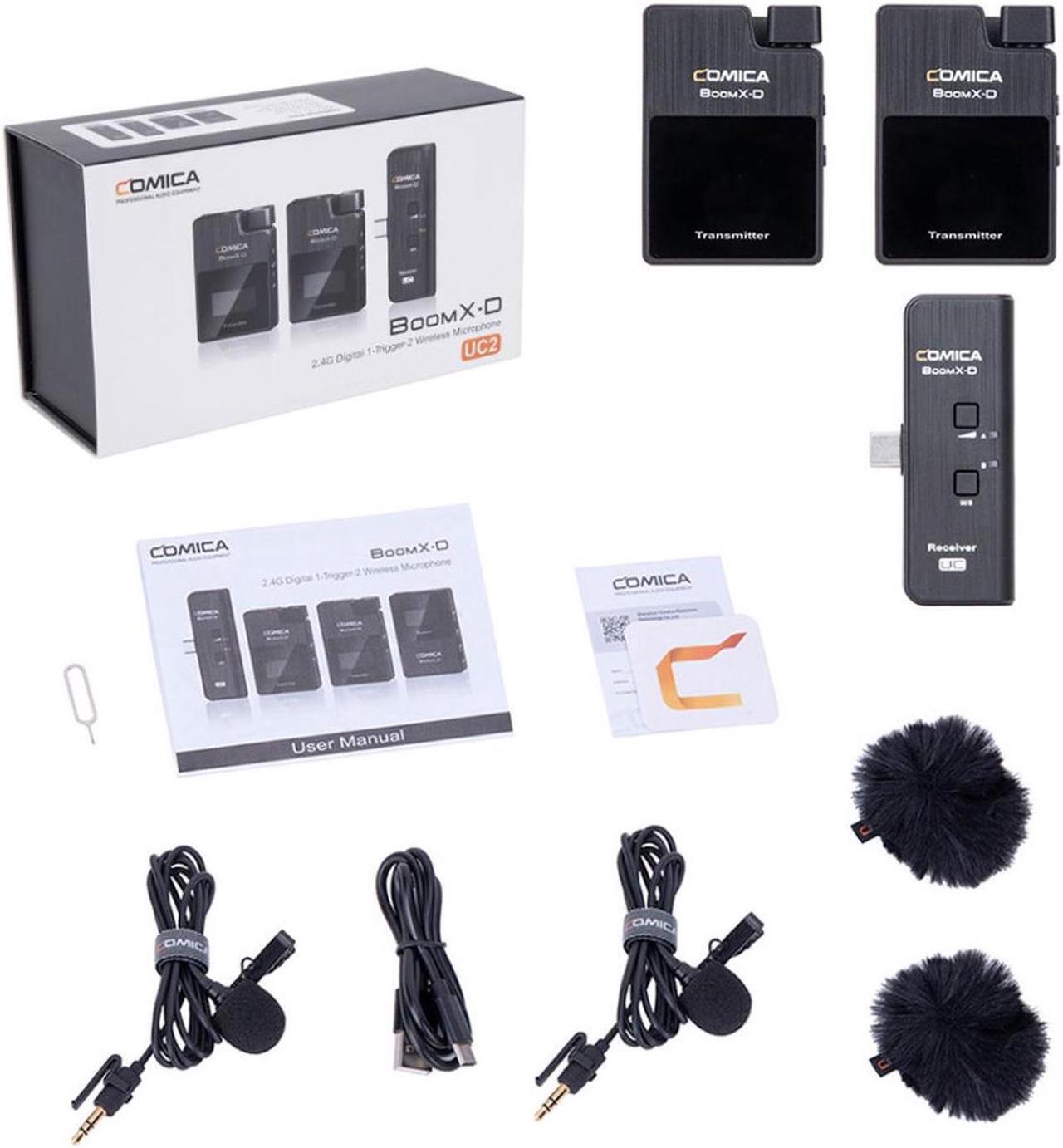 Alt view image 4 of 4 - Comica Audio BoomX-D 2.4 GHz Dual Wireless Mic System for Android #BOOMX-UC2