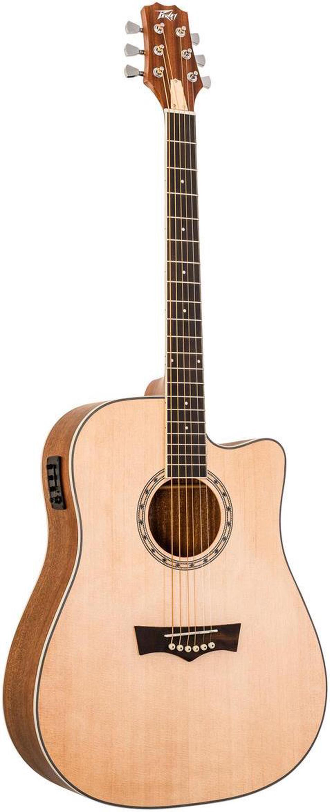 Alt view image 2 of 7 - Peavey DW-2 CE Solid Top Cutaway Acoustic Electronic Guitar #03620300