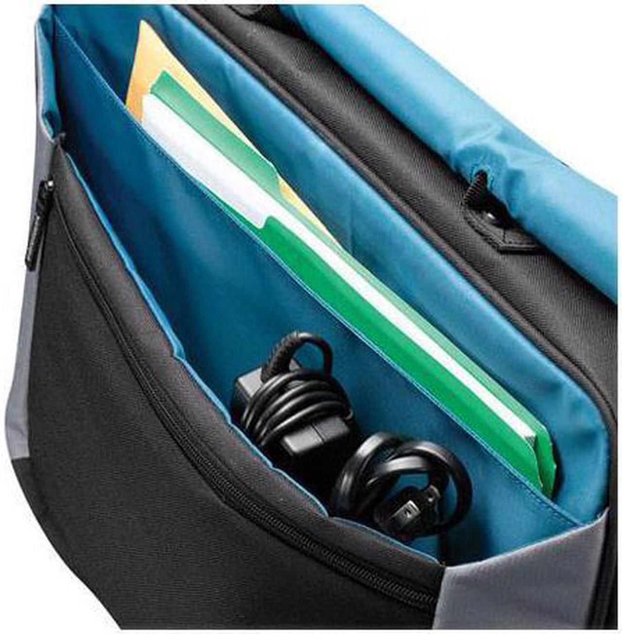 Alt view image 12 of 19 - Caselogic 3201140 17 in. Laptop Messenger Bag, Black - 3.37 x 17.75 x 13.75 in.