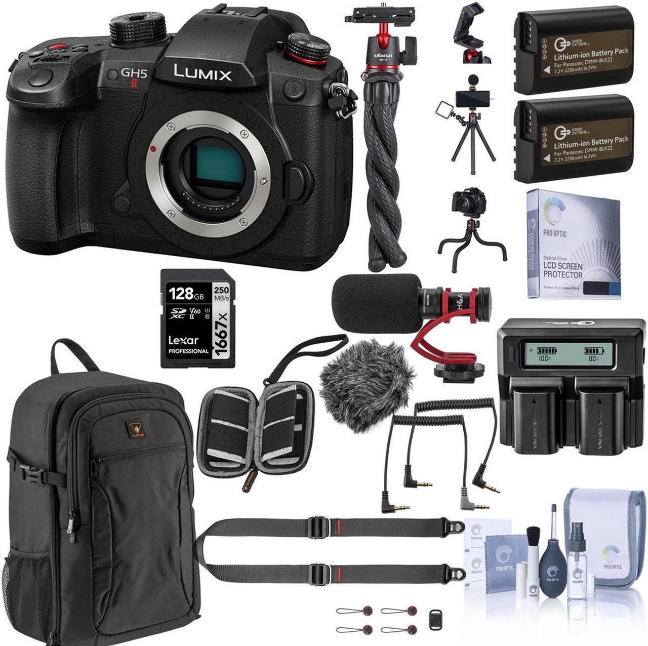 Main image of Panasonic Lumix GH5 II Mirrorless Camera Body with Complete Accessory Kit