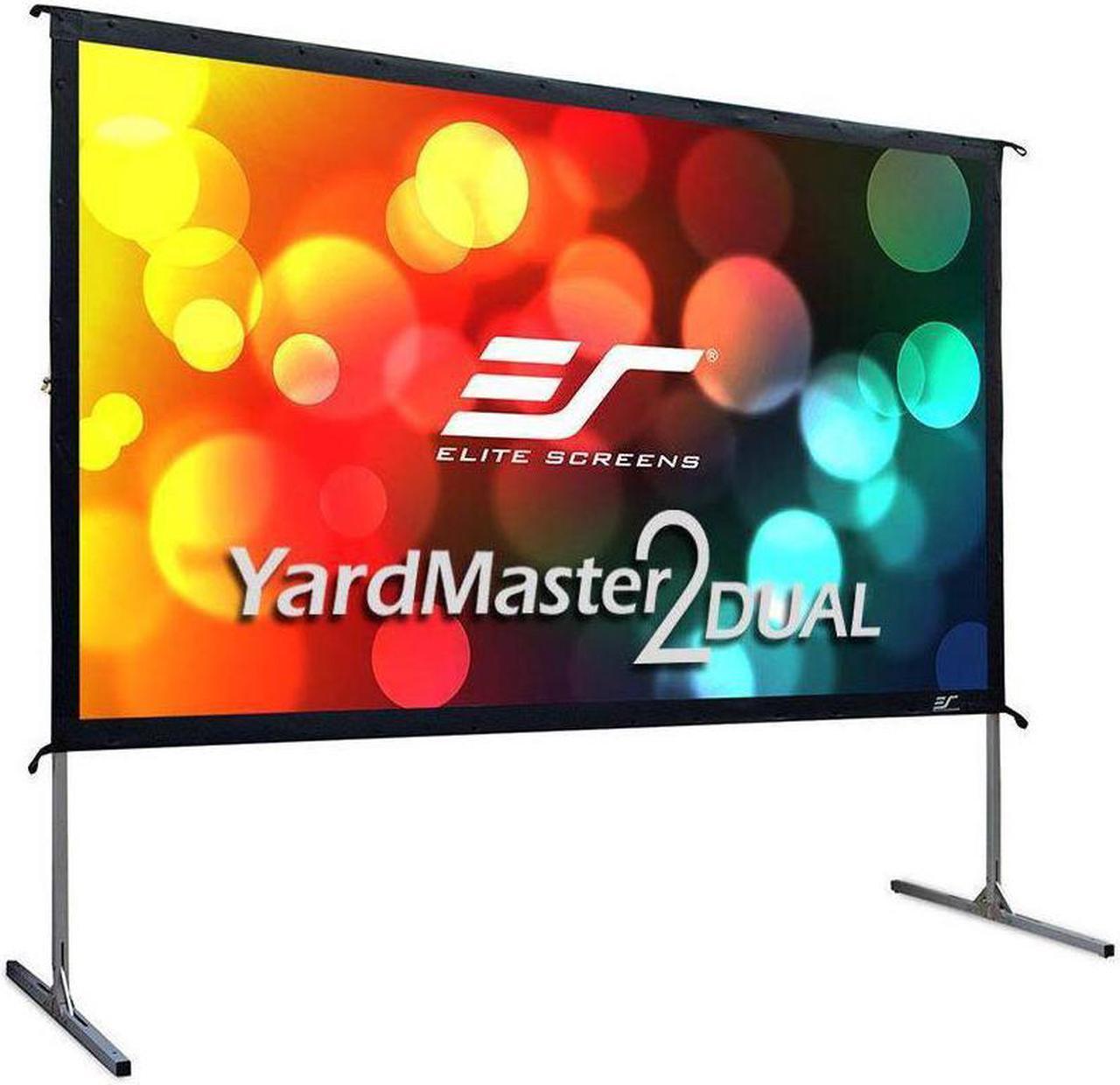 Alt view image 13 of 20 - Elite Screens OMS100H2-DUAL Yard Master 2 Dual Series Outdoor Projector Screen