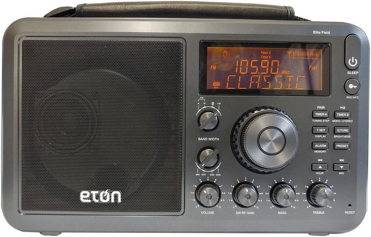 Alt view image 6 of 12 - eton elite field am/fm/shortwave desktop radio with bluetooth