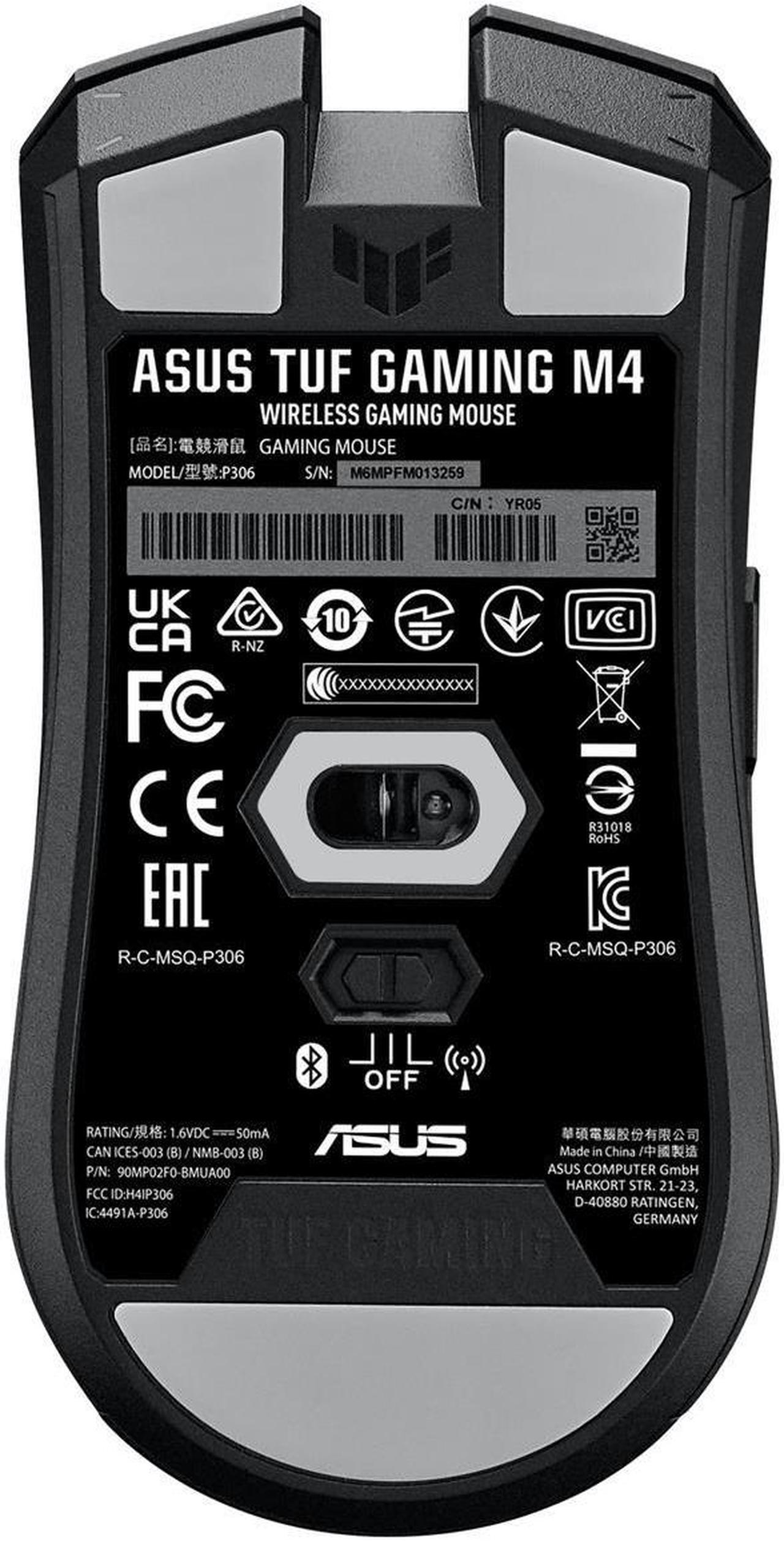 Alt view image 7 of 17 - ASUS P306TUFGAMINGM4WL Black 6 Buttons USB & Bluetooth Dual (RF / Bluetooth Wireless) Gaming Mouse