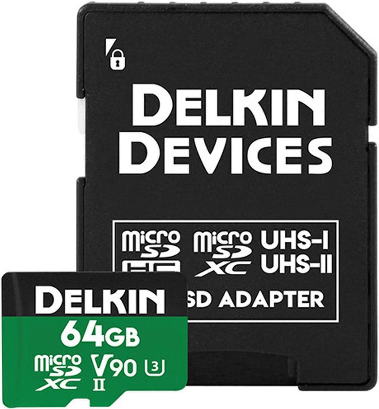 Alt view image 5 of 7 - delkin devices 64gb power microsdxc uhs-ii (v90) memory card (ddmsdg200064)