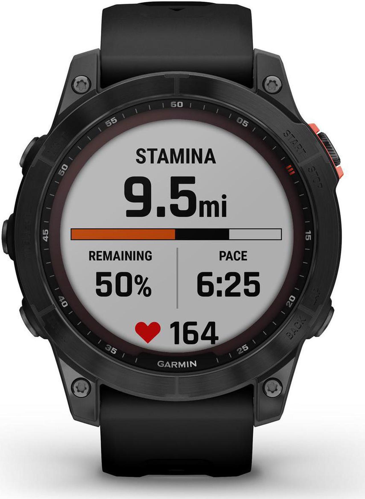Alt view image 5 of 12 - Garmin fenix 7 - Solar Edition, Slate Gray with Black Band