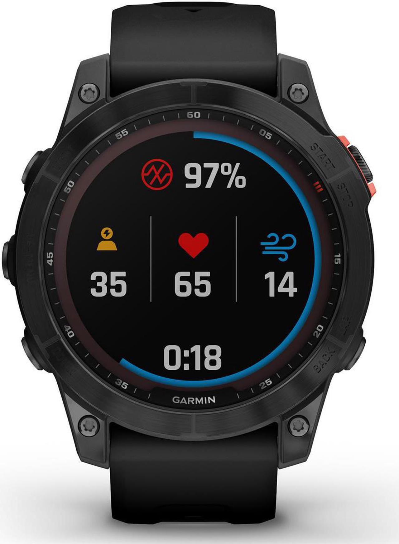 Alt view image 7 of 12 - Garmin fenix 7 - Solar Edition, Slate Gray with Black Band