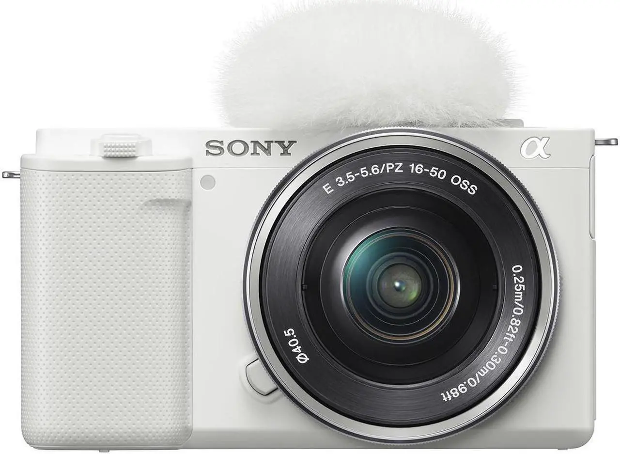 Alt view image 4 of 7 - Sony ZV-E10 Mirrorless Camera with 16-50mm Lens (White) with PC Software & Acc.