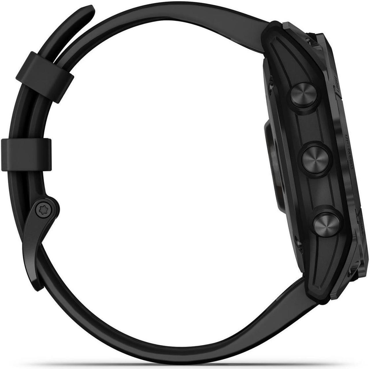 Alt view image 9 of 12 - Garmin Fenix 7X - Sapphire Solar Edition, Black DLC Titanium with Black Band | Multisport GPS Smart Watch 010-02541-22