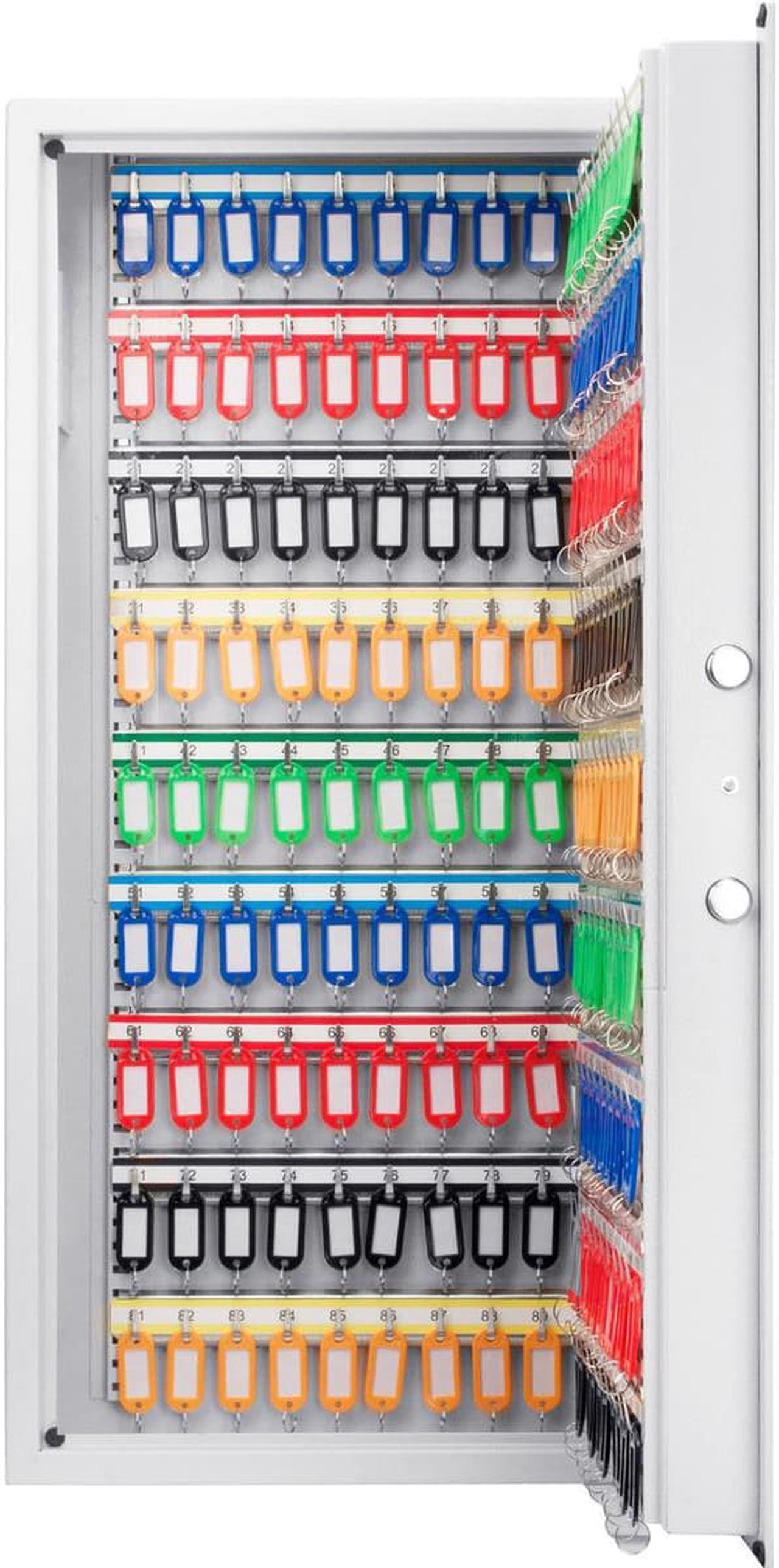 Alt view image 7 of 7 - Barska 180 KEYS KEYPAD WALL KEY SAFE WHITE AX13350