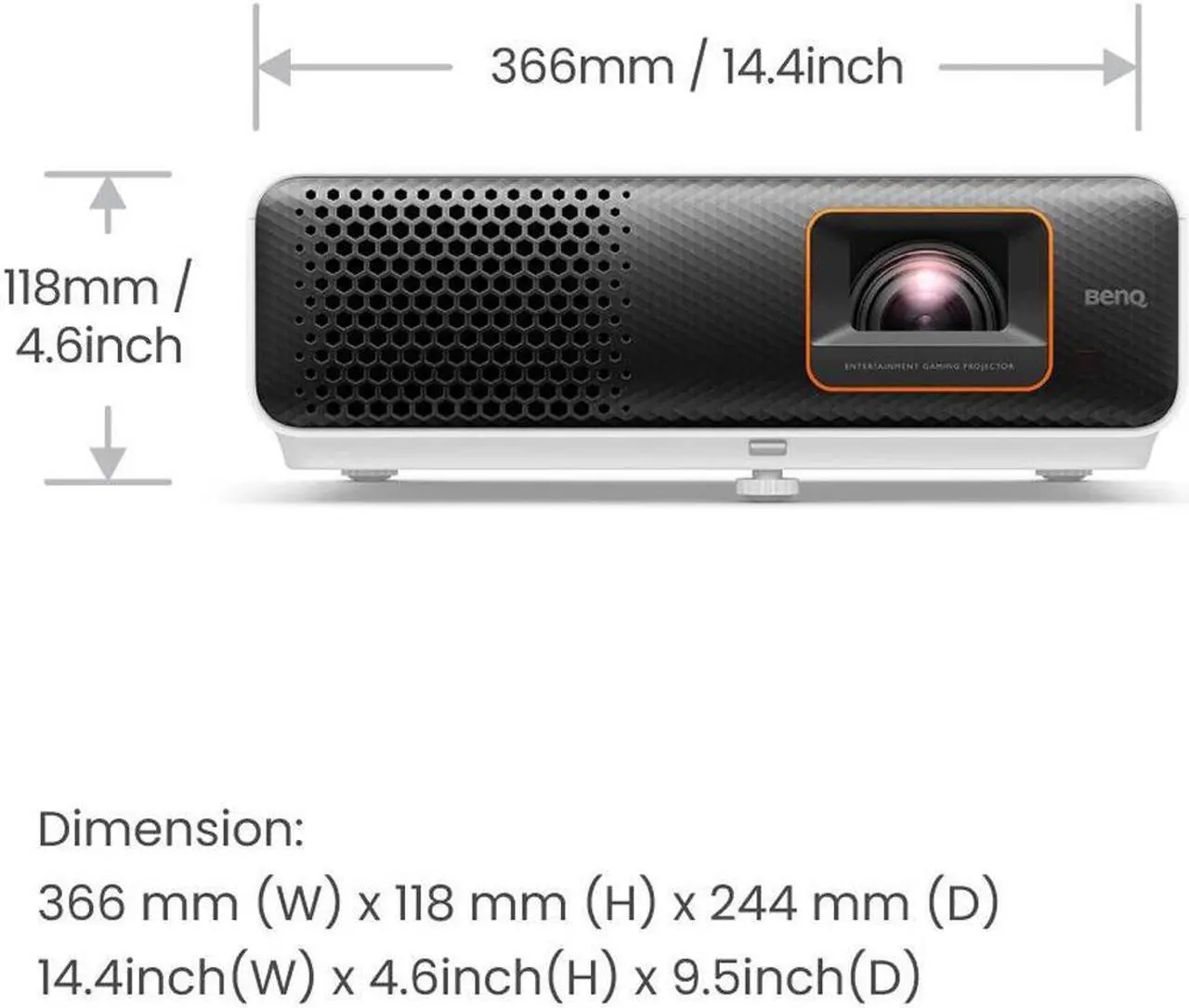 Alt view image 2 of 9 - BenQ TH690ST 4LED 1080p HDR Short Throw Projector for Console Gaming