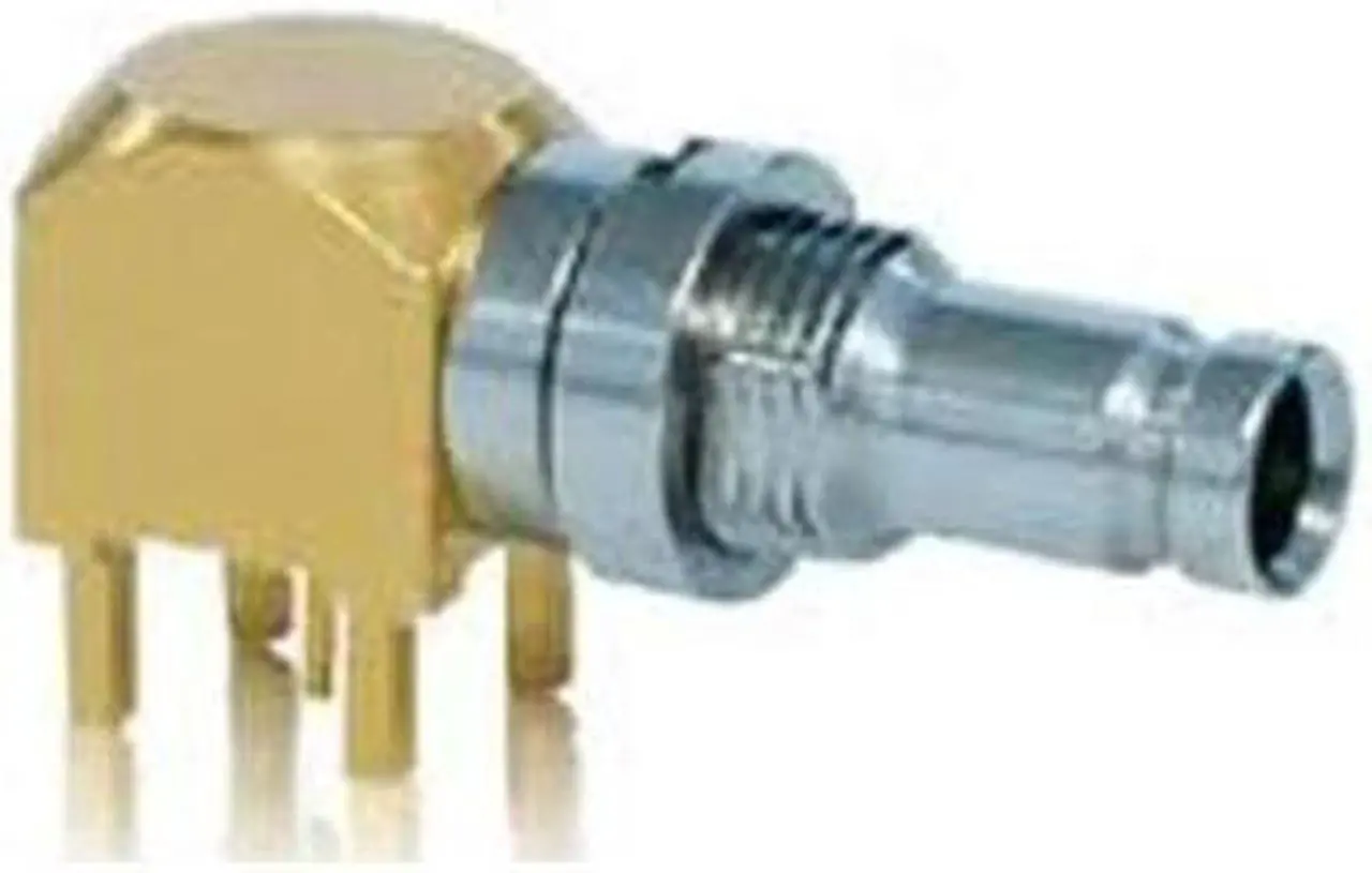 Main image of Canare 75 Ohm DIN 1.0/2.3 PCB Mount Receptacle, Right Angle #DCJ-LR