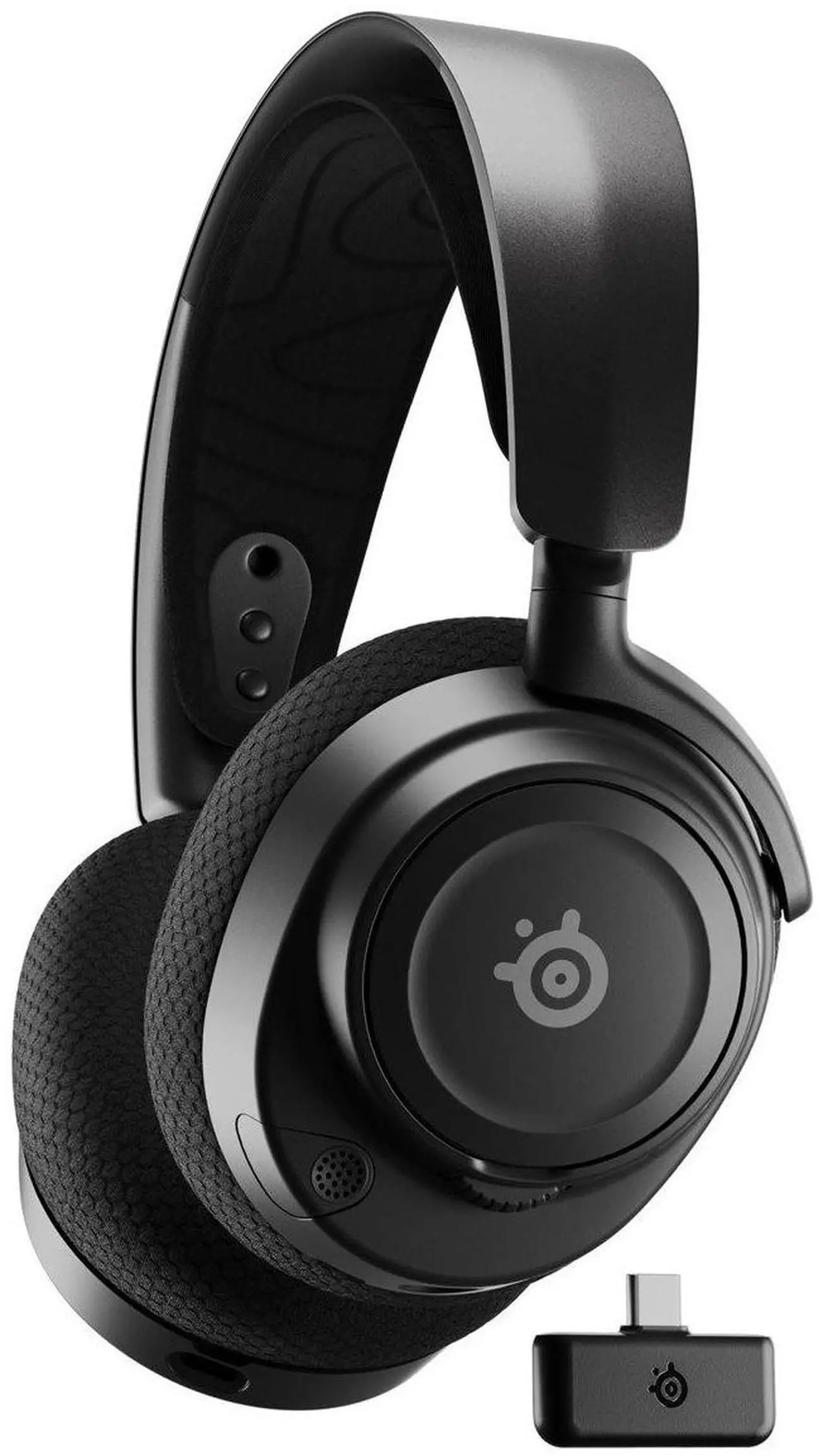 Alt view image 2 of 20 - SteelSeries Arctis Nova 7 Wireless Multi-Platform Gaming Headset — Neodymium Magnetic Drivers — 2.4GHz + Mixable Bluetooth — 38Hr USB-C Battery — ClearCast Gen2 AI Mic — PC, PS5, Switch, VR, Mobile