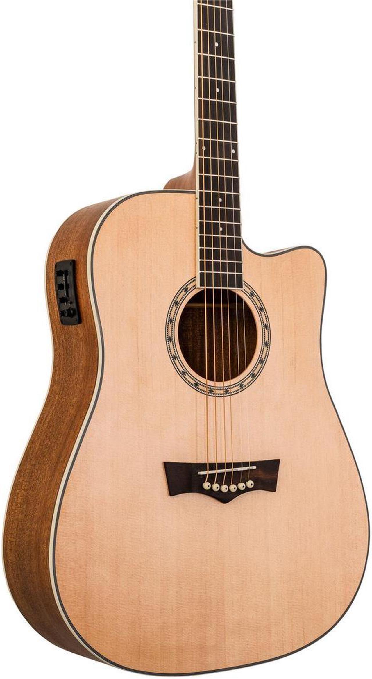 Alt view image 5 of 7 - Peavey DW-2 CE Solid Top Cutaway Acoustic Electronic Guitar #03620300