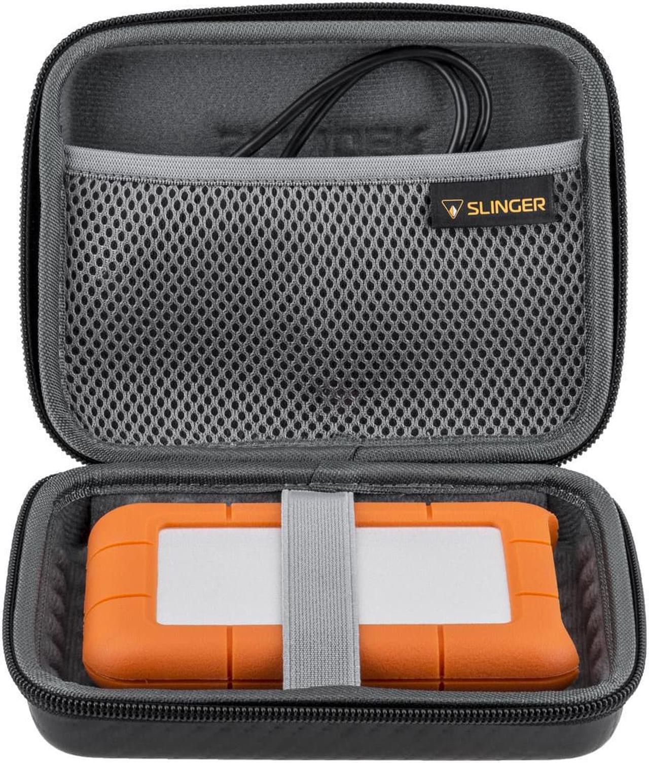 Alt view image 8 of 8 - LaCie 2TB Rugged USB 3.0 Type-C Portable External Hard Drive HHD (STFR2000800) with Slinger Hard Drive Case, Includes 1 Month Adobe CC