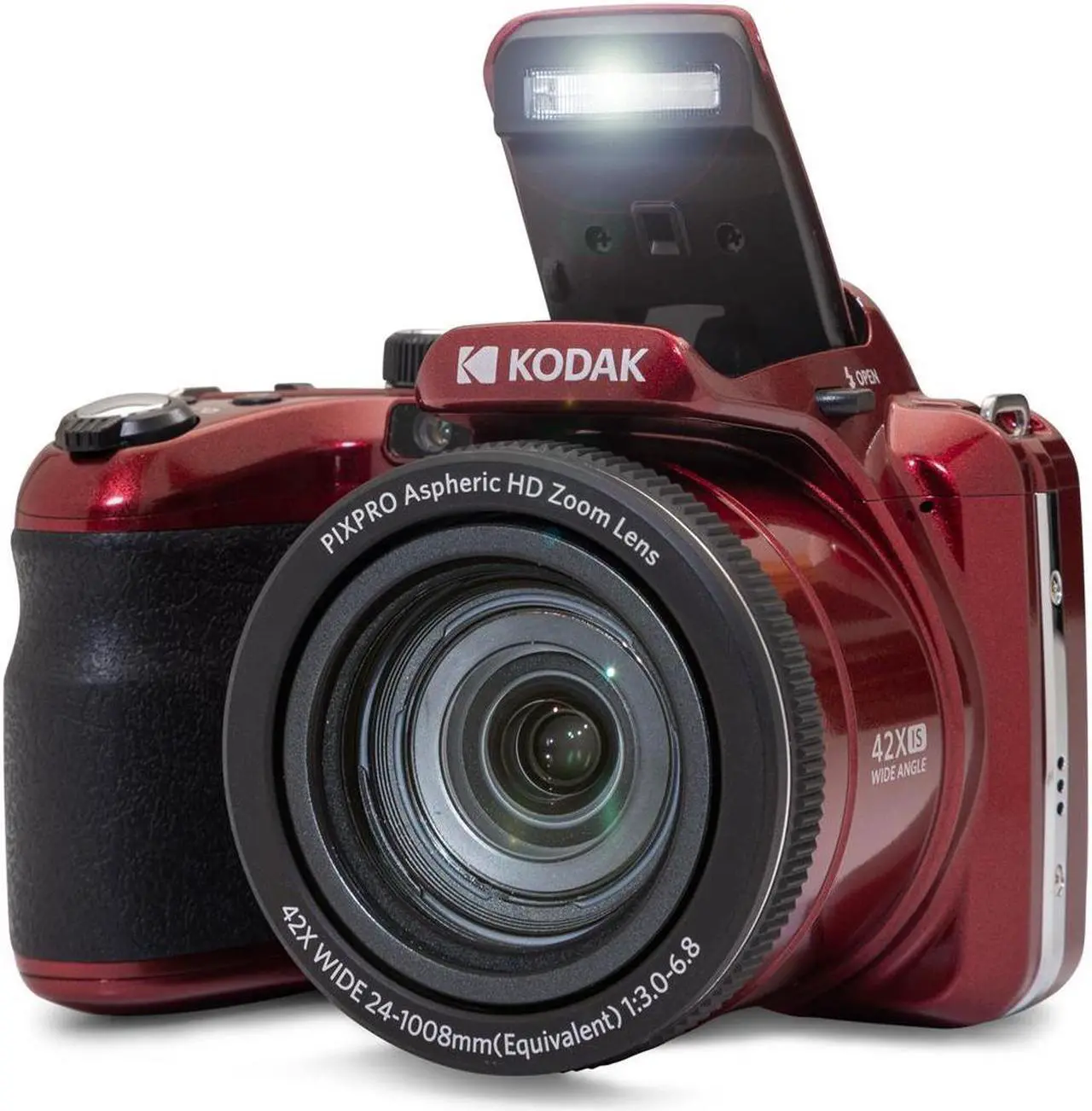 Alt view image 13 of 15 - Kodak PIXPRO AZ425 Astro Zoom 20MP Digital Camera with 42x Optical Zoom (Red)
