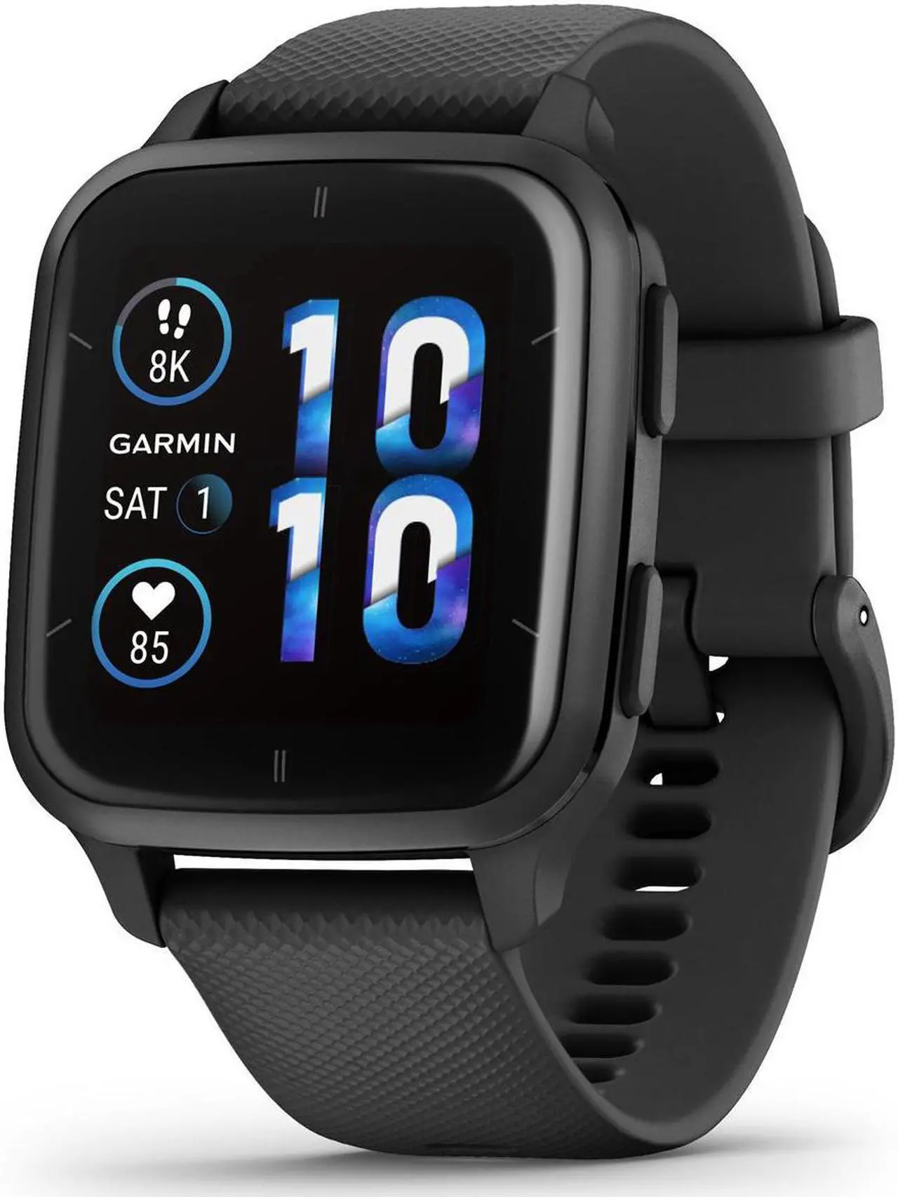 Alt view image 2 of 15 - Garmin Venu® Sq 2 - Music Edition, GPS Smartwatch, Slate and Black, 40 mm