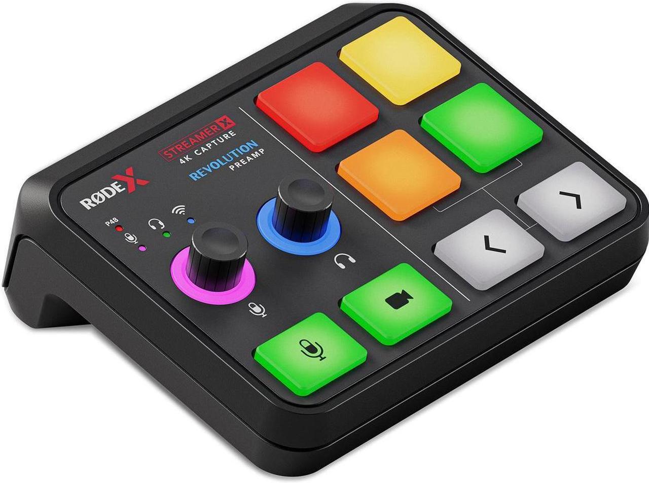 Alt view image 11 of 13 - RØDE StreamerX Audio Interface and Video Capture Mixing Board Black