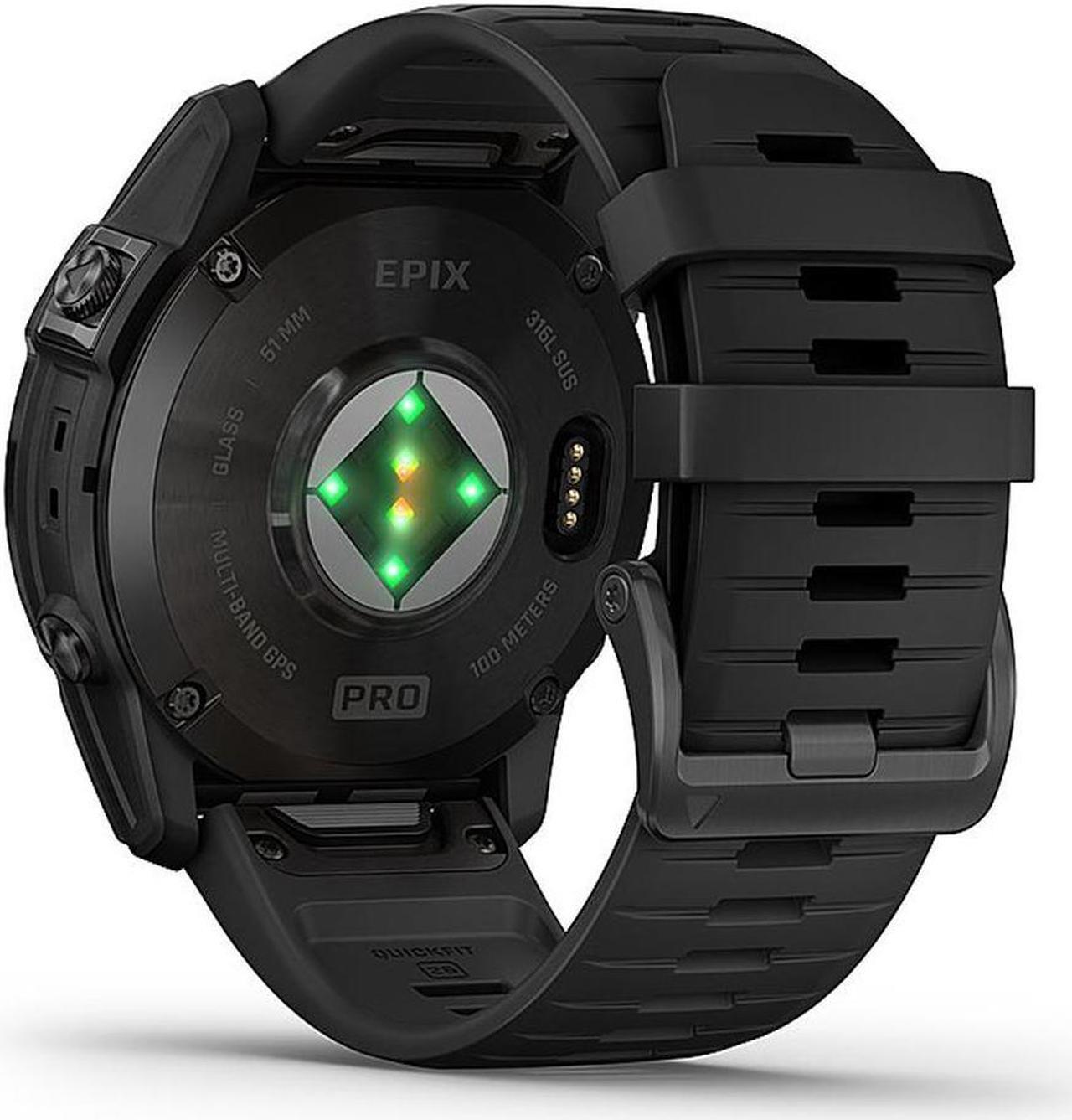 Alt view image 4 of 4 - Garmin epix Pro (Gen 2) – Standard Edition, Slate Gray with Black Band, 51mm | Smart Watch 010-02804-20