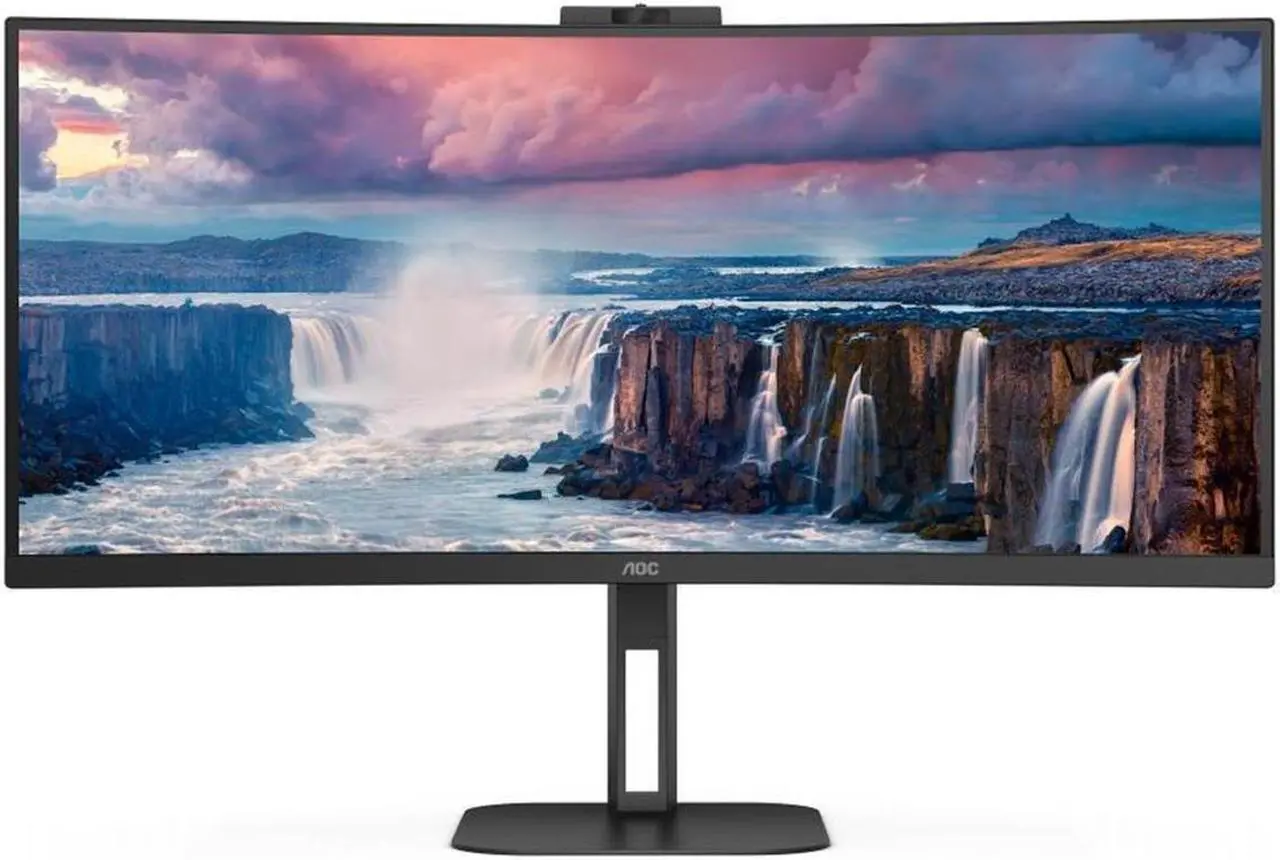 Alt view image 7 of 12 - AOC CU34V5CW 34" UW-QHD 3440x1440 100Hz 1ms Curved Screen LCD VA Monitor