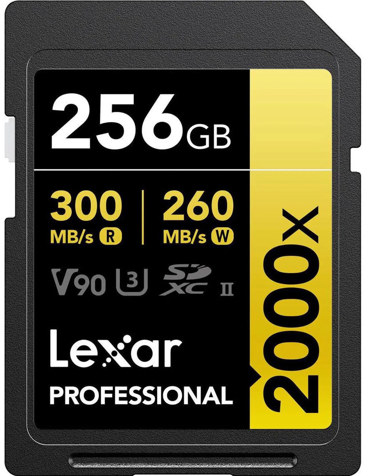 Alt view image 2 of 7 - Lexar GOLD Series Professional 2000x 256GB UHS-II SDXC Memory Card, 2-Pack