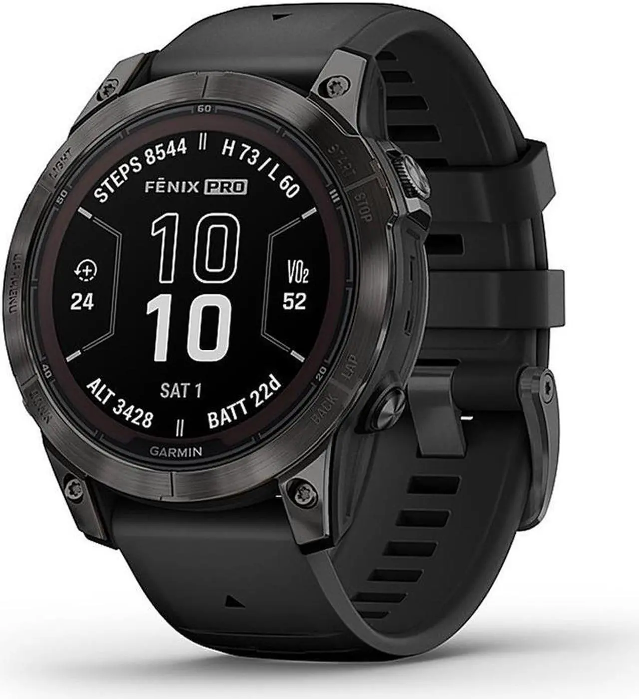 Alt view image 11 of 17 - Garmin fenix 7 Pro – Sapphire Solar Edition, Carbon Gray DLC Titanium with Black Band | Solar Charging GPS Smart Watch 010-02777-10