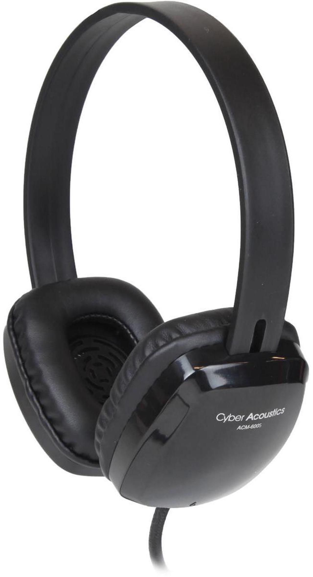 Alt view image 12 of 13 - Cyber Acoustics Stereo Headphones Black ACM-6005