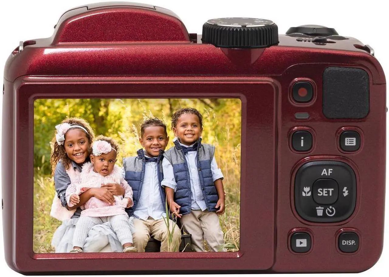 Alt view image 9 of 15 - Kodak PIXPRO AZ255 Astro Zoom 16MP Digital Camera (Red)
